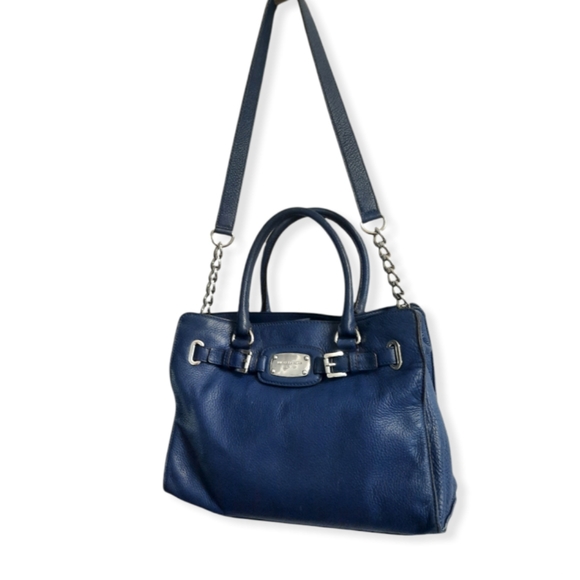 MICHAEL KORS Navy Leather Bag - Picture 6 of 11